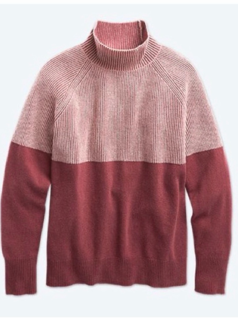 Summersalt Two-Tone Mock Neck Sweater